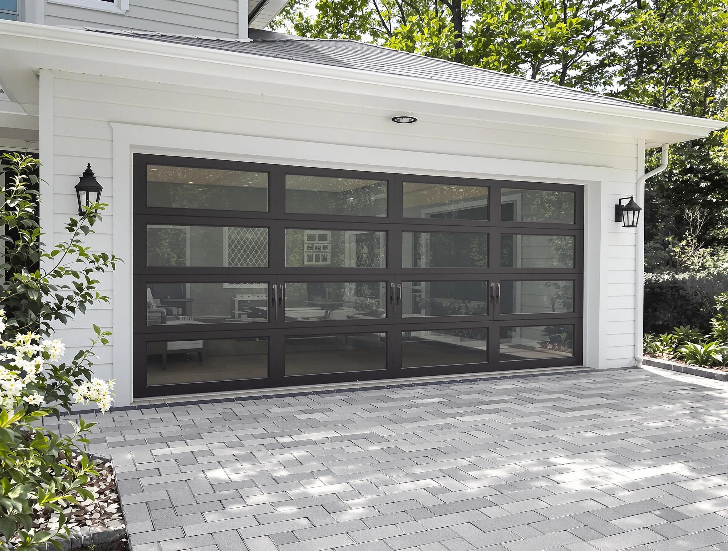 Marshfield Garage Door Repair design specialist presenting custom garage door options to Marshfield homeowner