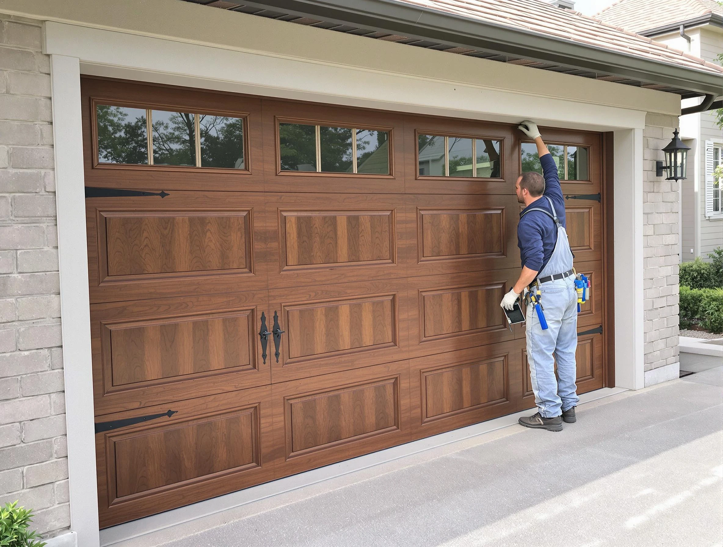 Custom garage door showcase by Marshfield Garage Door Repair in Marshfield