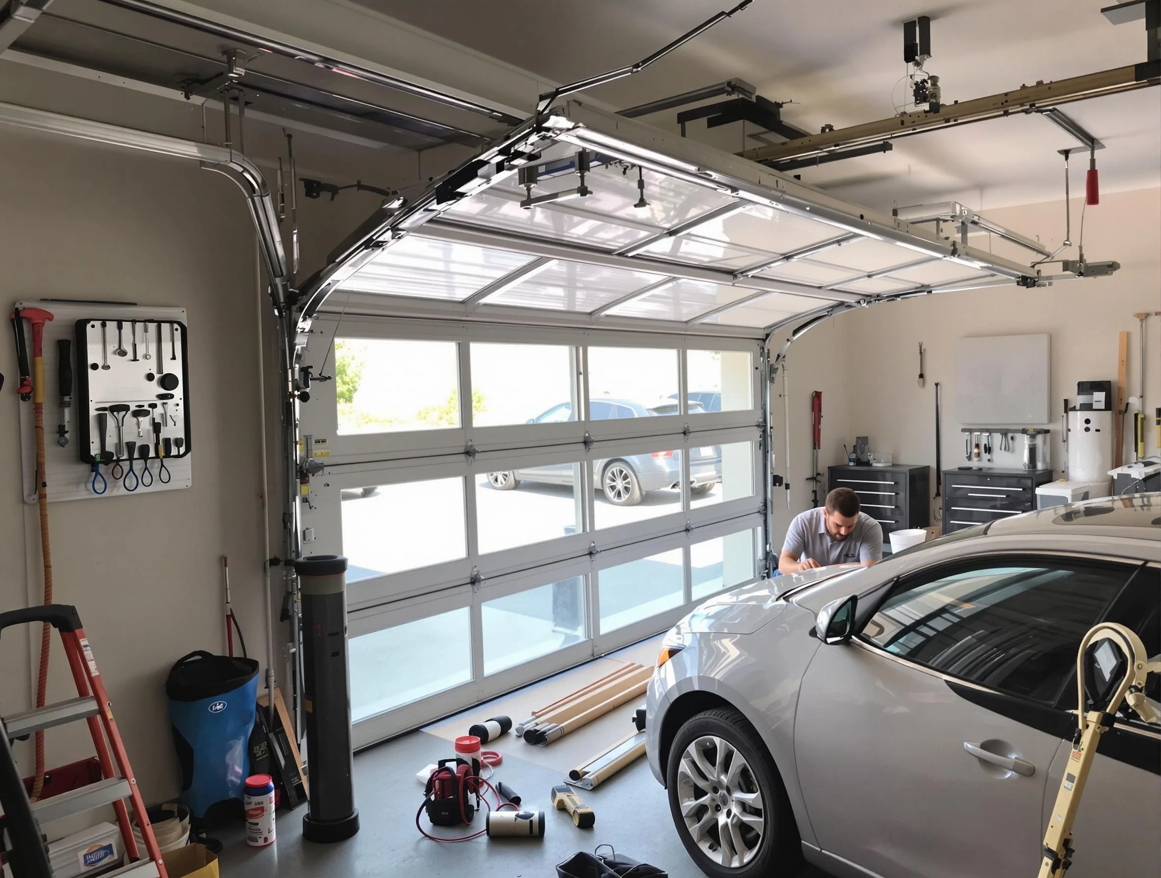 Garage door noise reduction service by Marshfield Garage Door Repair in Marshfield