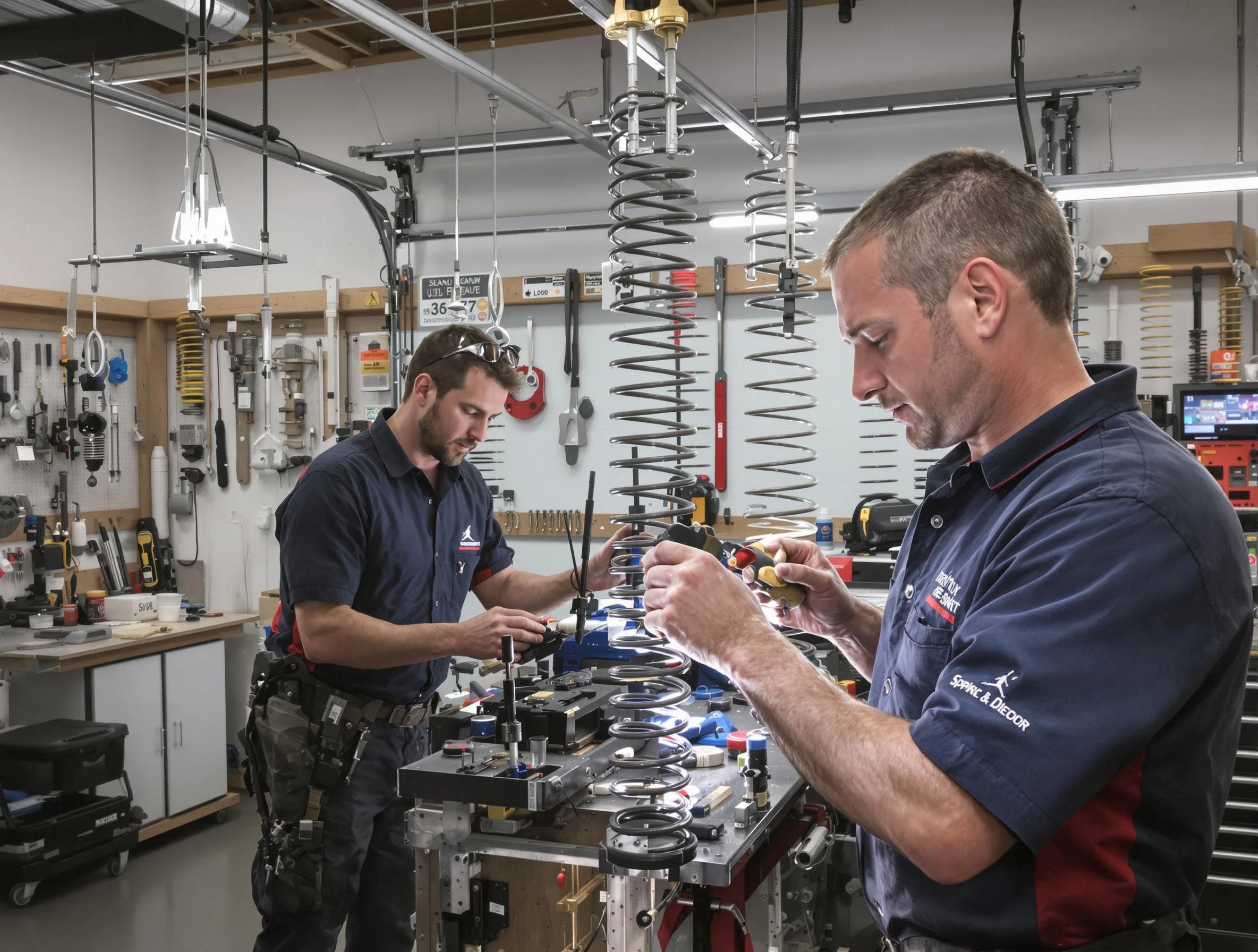 Garage door spring repair service by Marshfield Garage Door Repair in Marshfield