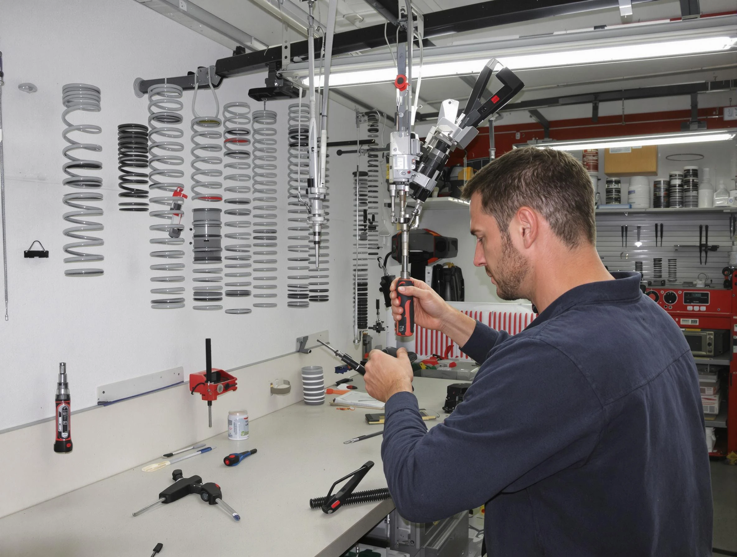 Marshfield Garage Door Repair safety certified technician performing precision spring replacement in Marshfield